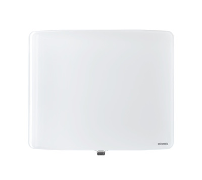 Radiateur verre connect� Verali horizontal 1000W blanc brillant