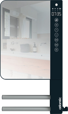 S�che-serviettes soufflant�Telia avec 2 barres et miroir anthracite