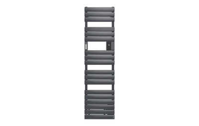 Radiateur s�che-serviettes connect� Adelis digital �troit 500W Graphite