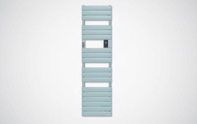 Radiateur s�che-serviettes connect� Adelis digital �troit 1500W Vert d'eau
