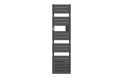 Radiateur s�che-serviettes connect� Adelis digital �troit 1750W Anthracite