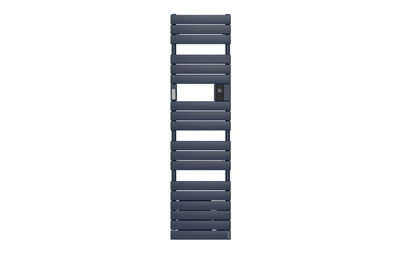 Radiateur s�che-serviettes connect� Adelis digital �troit 1500W Bleu Profond
