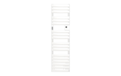 Radiateur s�che-serviettes connect� Adelis digital �troit 500W Blanc Brillant