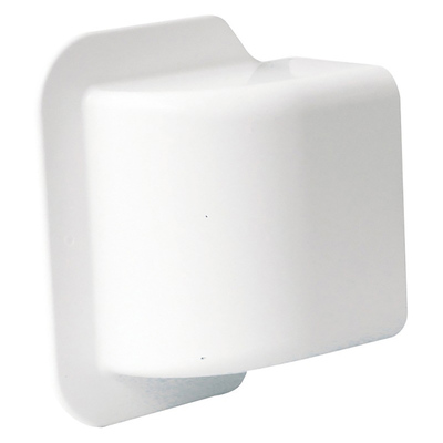 Travers�e de cloison coud�e-Pour goulotte de climatisation Viaclim 70x40mm-Blanc