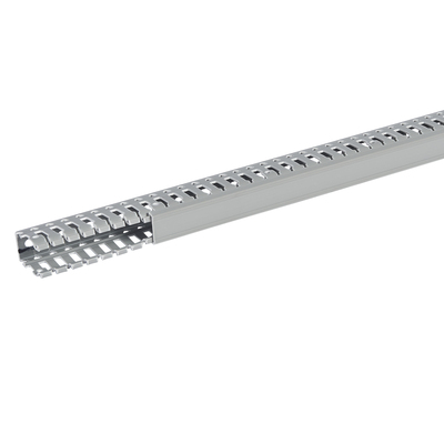 Goulotte de c�blage Segma - 25mmx40mm - Fond+couvercle - Longueur 2m - PVC gris