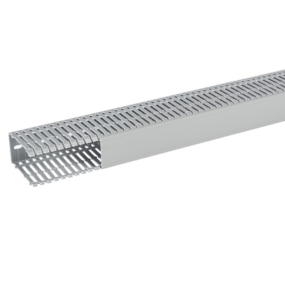 Goulotte de c�blage Segma - 60mmx100mm - Fond+couvercle - Longueur 2m - PVC gris