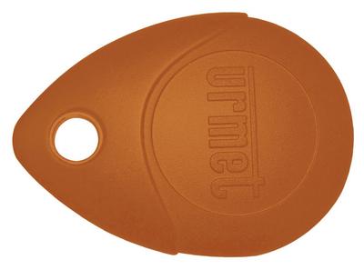 Cl� Mifare 13,56 MHz orange,  IP68, antichoc IK8, avec �illet m�tallique