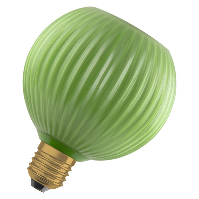 LED OSRAM 1906 COLOURED GLASS GLOBE GREEN - 300 lm - 2700 K - IRC80