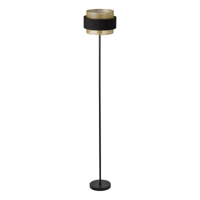 Luminaire sur pied Decor Hornet noir/dor� avec douille E27 (lampe non fournie)