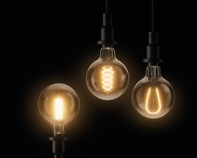 LED CLASSIC OSRAM 1906 CLG10 D95 Verre Fum� Filament E27 3,4W 1800K 100lm