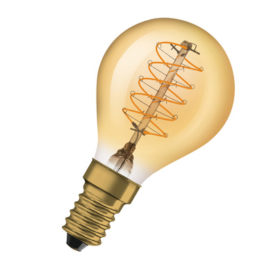 LED OSRAM 1906 DIM CLP25 Verre dor� Filament spiral E14 3,4W 2200K 250lm