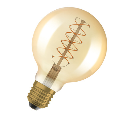 LED CLASSIC OSRAM 1906 DIM CLG48 D95 Verre Dor� Filament E27 7W 2200K 600lm