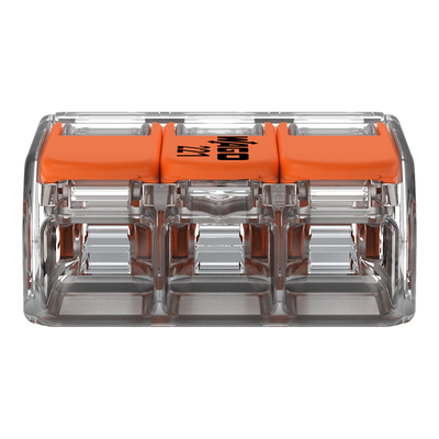 Borne WAGO 221 Mini 3x4mm� � leviers souple & rigide