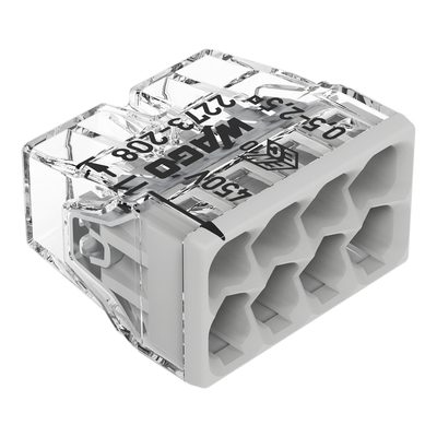 Borne WAGO 2273 - 8 x 0,5 � 2,5mm� Transp. / Gris