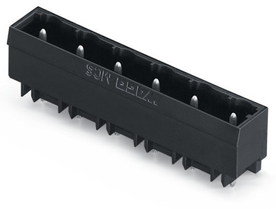 Connecteur m�le THR 1.0 x 1.0 mm solder pin Droit, noir