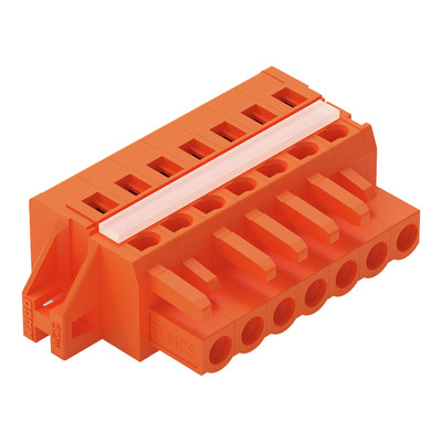 Connecteur femelle droit, brides de fixation pour racks et connexions traversant