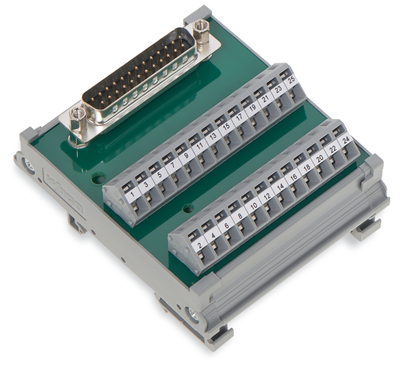 Module interface SUB-D m�le 9 p�les dans bo�tier support (Pour cordon nappe)