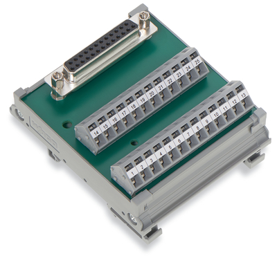Module interface SUB-D femelle 15 p�les dans bo�tier support (Pour cordon soud�)