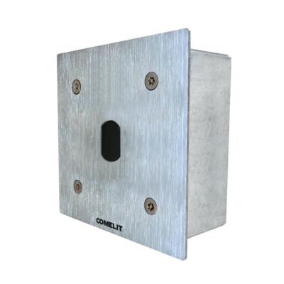 Bo�tier inox encastr� T25 fa�ade 115 x 115 mm