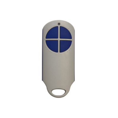 �metteur radio 868 MHz 4 touches avec badge bleu