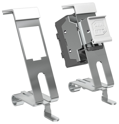 SUPPORT METAL RAIL DIN 1XRJ45