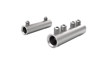 Connecteur cylindrique aluminium �tam� nu avec vis acier, 6 - 25 mm� x10 pi�ces
