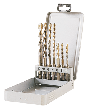 Coffret 7 forets SDS plus 5-6-8-10-12 mm.
