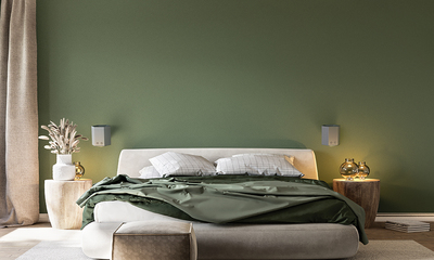 Purificateur d'air Shield Compact Vert Malachite avec support mural, fabriqu� en France.