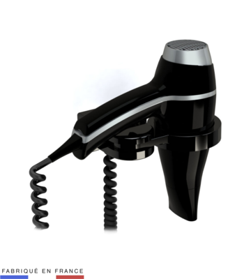 S�che-Cheveux Alteo noir + Support universel