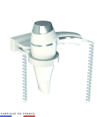 S�che-Cheveux Alteo blanc + Support universel
