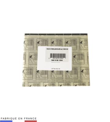PACK 6 Feuilles glue Noire 160 x 195