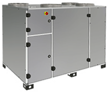 Centrale double-flux THR 90%  raccordement vertical servitude gauche 1900 m3/h