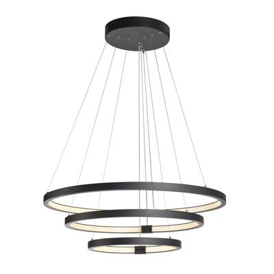 ONE TRIPLE, suspension LED, int�rieur, noir, LED, 64W, IP 20