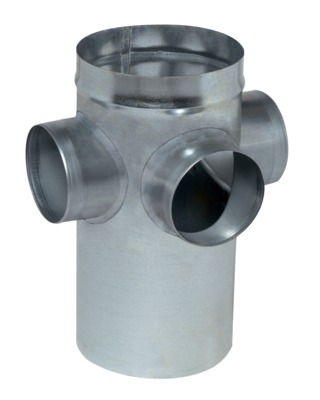 Collecteur raccord d'tage galvanis CRE standard - Diamtre 200 1-2/125