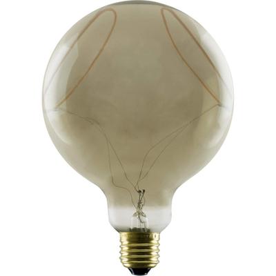 LED Globe 125 2x slanting Soft Curve, ampoule LED, fum�e, E27, PHASE, 6W, 1900 K