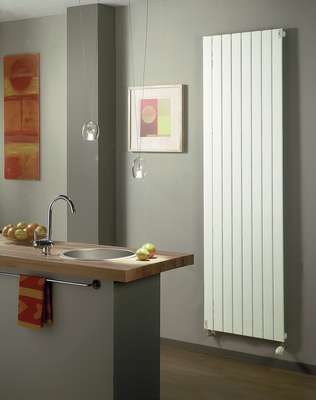 Fassane EC vertical simple, Blanc RAL 9016, 1495W, H 1900 mm / L 740 mm