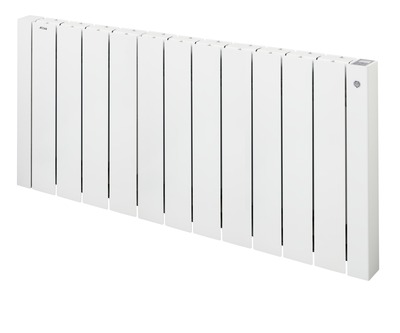 Volga Plus EL, R�gul.digitale+�il NF, Blanc RAL 9010, 2000W, H575 mm / L1228 mm