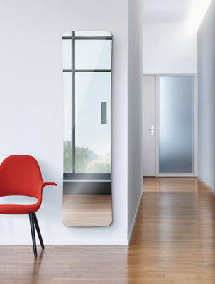 Folio glass EL, surface verre en finition miroir, 800W , H 1796 mm / L 540 mm