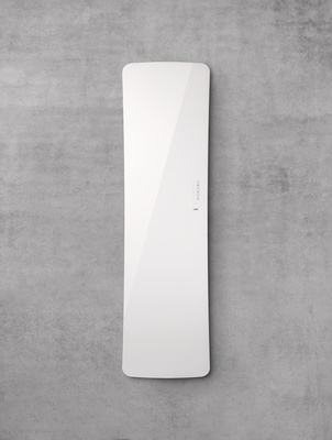 Folio glass EL, surface verre en finition blanche, 650W , H 1796 mm / L 441 mm
