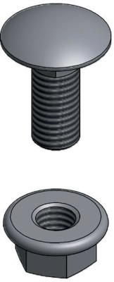 Boulon po�lier TRCC M6x12 HE, EZ