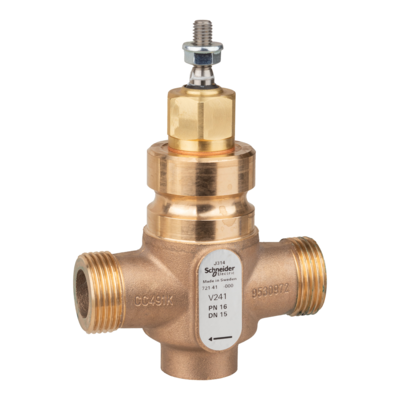 Vanne 2 voies bronze filet�e PN16 DN15 Kv2,5