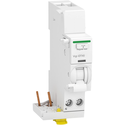 Acti9 iDT40 - module diff�rentiel Vigi - d�part iDT40 - 1P+N 25A 30mA type A SI 230V CA - NF conforme � EN 61009-1 montage sur rail DIN - largeur 2 pas de 9mm