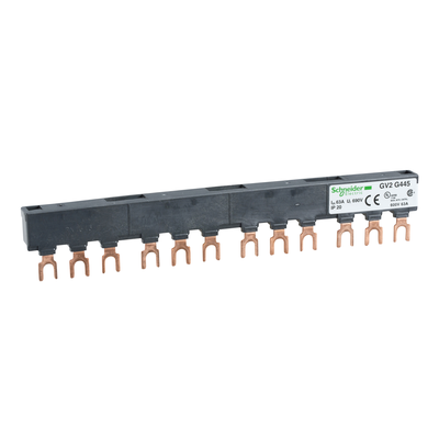 TeSys GV - jeu de barre tripolaire - 63A - 4 d�rivations - pas 45 mm
