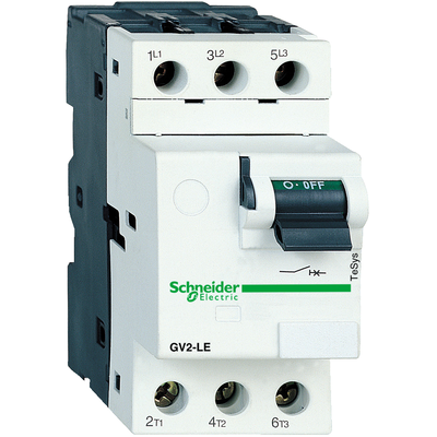 TeSys GV2LE - disjoncteur moteur - 10A - 3P 3d - d�clencheur magn�tique