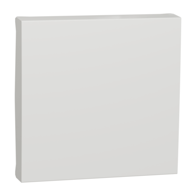Unica - enjoliveur interrupteur ou bouton-poussoir - 2 modules - Blanc antimicrobien