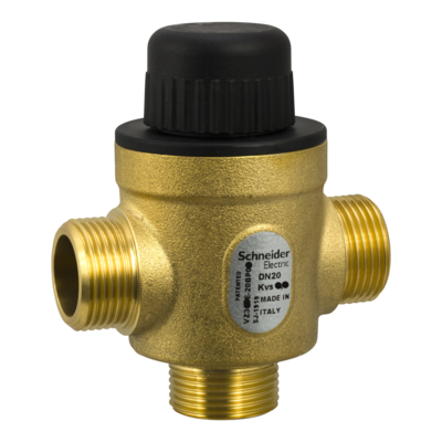 Vanne 3 voies laiton filet�e PN16 DN20 Kv6 course 2,5mm