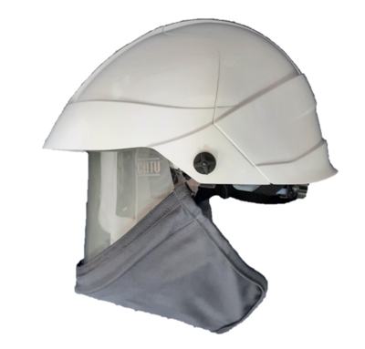 Casque isolant �lectricien avec visi�re int�gr�e arcflash grise 12 cal/cm� APC 2