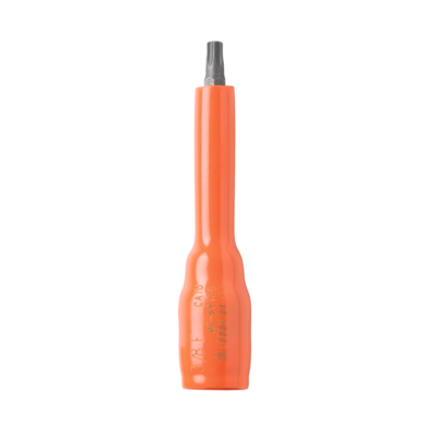 Douille isol�e 3/8" � embout TORX T20 lg 80 mm