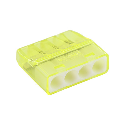 Bo�te de connecteur Mini Connex 4 entr�es jaune