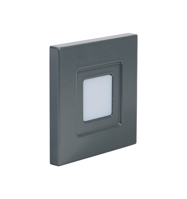 ISO 60 - Encastr� Mur LED 1,2W bleu 2lm 115� 30000h face avant alu anthracite